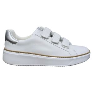 Cole Haan White Silver Grandpro Topspin Triple Strap Sneaker Women's Size 7.5 B